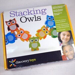 Discovery Toys Stacking Owls Wooden Stacking Puzzle Game Educational Toy numbers